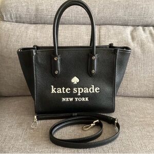 kate spade Black Pebbled Leather Satchel